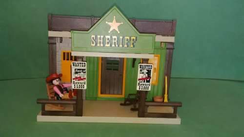 Playmobil Sheriff's Office Includes 2 Figures Incomplete But Include Extras As Per Pics