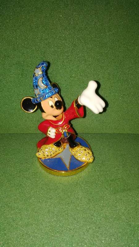 Disney Rare Limited Edition No:0428 Mickey Mouse Metal Figure With Crystals