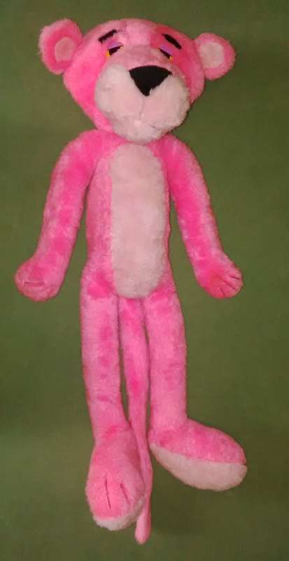 Large Pink Panther Plush Doll ,Ark Toys By Prima , Roughly 65cm In Length In Like New Condition