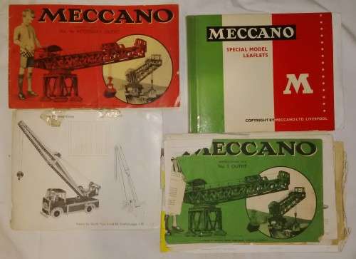 Antique Toys Meccano Massive Lot ,Rare To Find In This Big Lots With Some Instruction Booklets