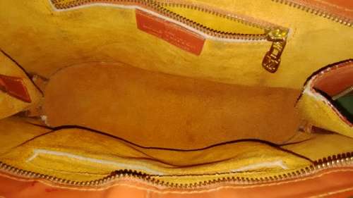 Louis Vuitton Brown EPI Leather Lussac Bag In Very Good Condition Made In France