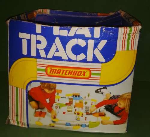 Vintage Matchbox 1977 Lesney Play Track Set With Box