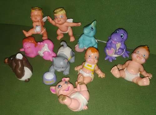 Diaper Babies Collection Of 10 Figures All In Very Good Condition