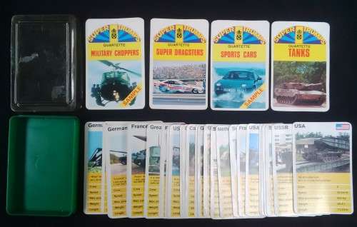 Super Trumps Davbar Quartette, Tanks No.53410 Vintage Card Game