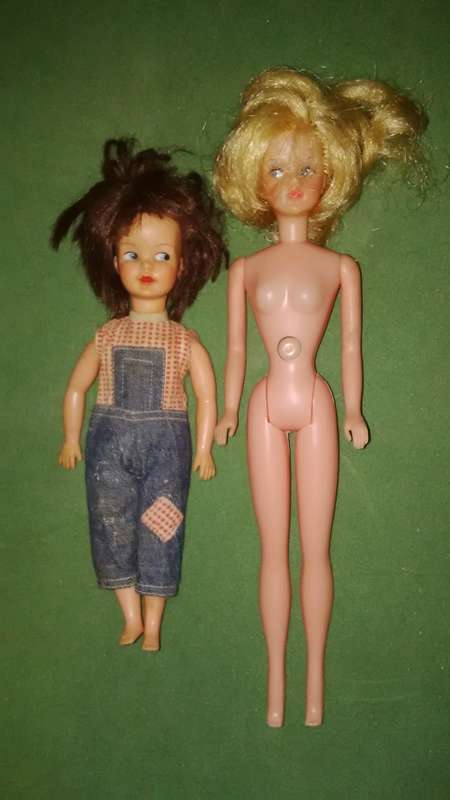 2 Vintage Dolls, The Larger One In Barbie Doll Size