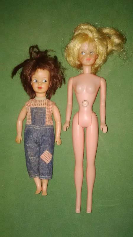 2 Vintage Dolls, The Larger One In Barbie Doll Size