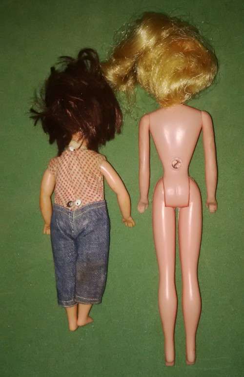 2 Vintage Dolls, The Larger One In Barbie Doll Size