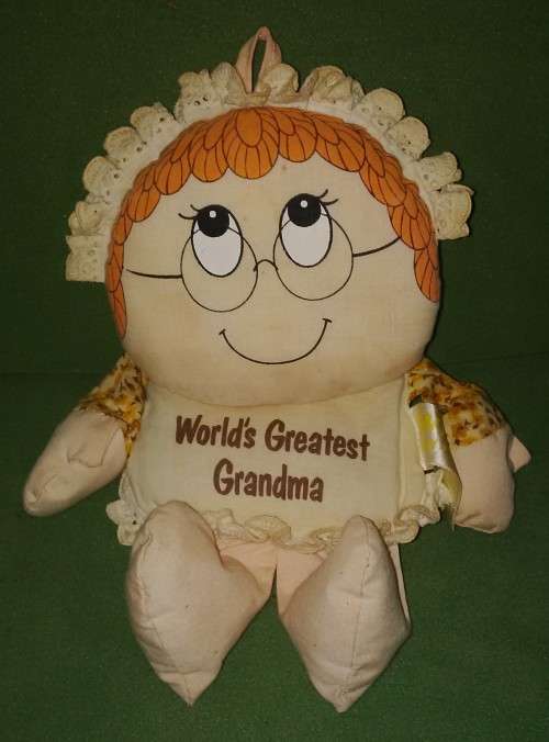 Wilbur And Friends Beaded Soft Toy Doll `World`s Greatest Grandma`