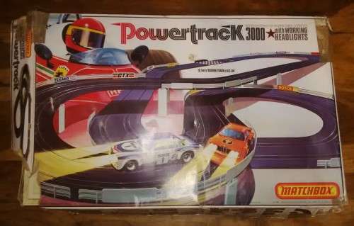 Vintage Matchbox Lesney 1978 Powertrack 3000 Slot Car Set With Box And Instructions