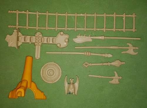1980`s He-Man M.O.T.U Castle Grayskull 10 Piece Weapons And Accessories Lot