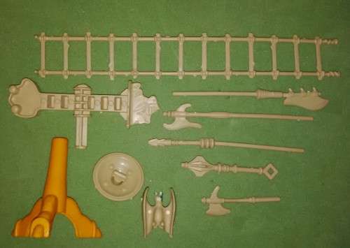 1980`s He-Man M.O.T.U Castle Grayskull 10 Piece Weapons And Accessories Lot