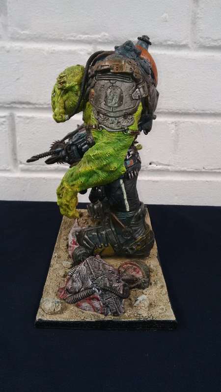 Stan Winston Creatures, Horgg, Mutant Earth 2001 Statue/Posable Action Figure On Its Base Plate