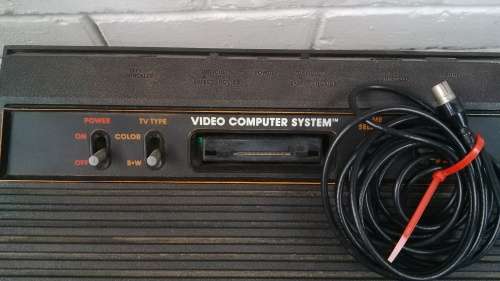 Vintage Atari Game Console CX-2600 AP Complete With Power Supply In Perfect Working Condition