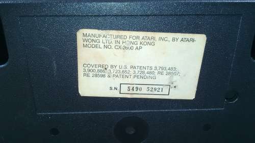 Vintage Atari Game Console CX-2600 AP Complete With Power Supply In Perfect Working Condition