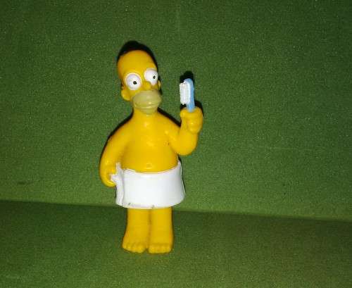 Homer Of `The Simpsons` TV Series Character Plastic Figure, 1999 TM and Fox