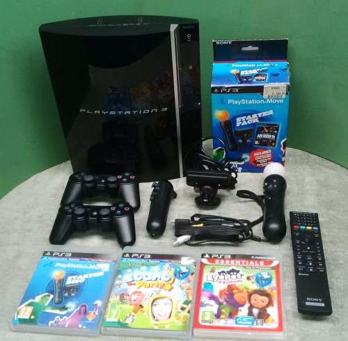 Sony Playstation 3 With Remote Control, 2 Wireless Controls
