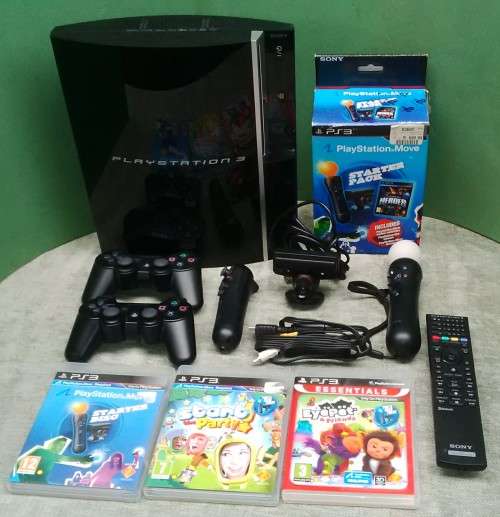 Sony Playstation 3 With Remote Control, 2 Wireless Controls