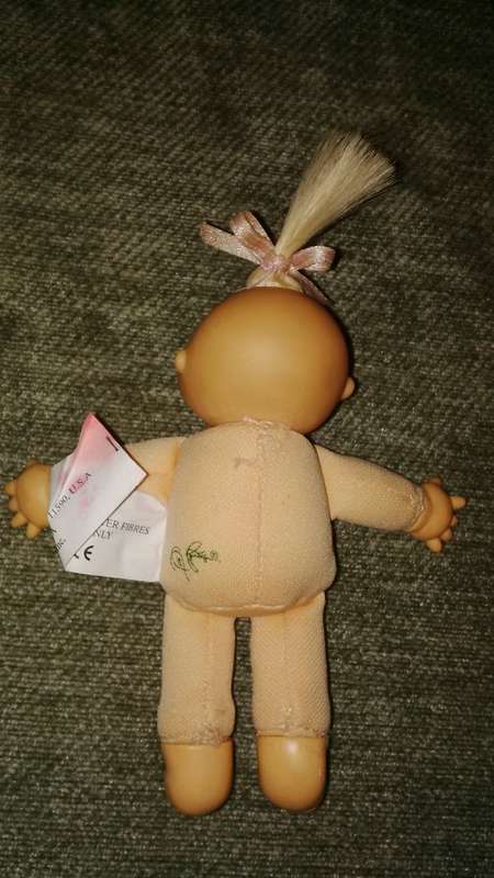 1995 Mattel Inc Cabbage Patch Miniature Baby Doll With Signed Bottom