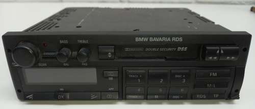 Original BMW Bavaria RDS Car Radio/Cassette Player, Grundig With Removable Security Panel