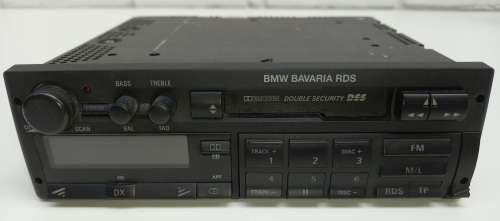 Original BMW Bavaria RDS Car Radio/Cassette Player, Grundig With Removable Security Panel