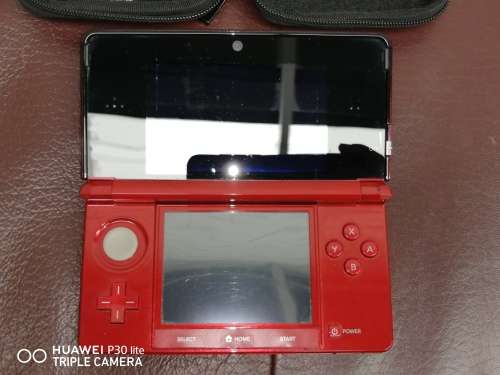 Nintendo 3DS Flame Red Hand Held Game In Like New Condition And Working Perfectly