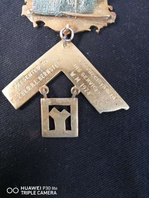 Antique Free Mason Members Medal, Witwatersrand, Lodge No.3745 E.C