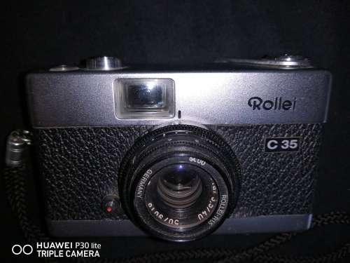 Vintage Rare Rollei C35 Film Camera In Great Condition, Made In Germany