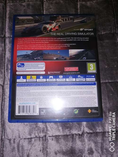PS4 Playstation VR Compatible, Gran Turismo Sport, Very Good Condition Disc