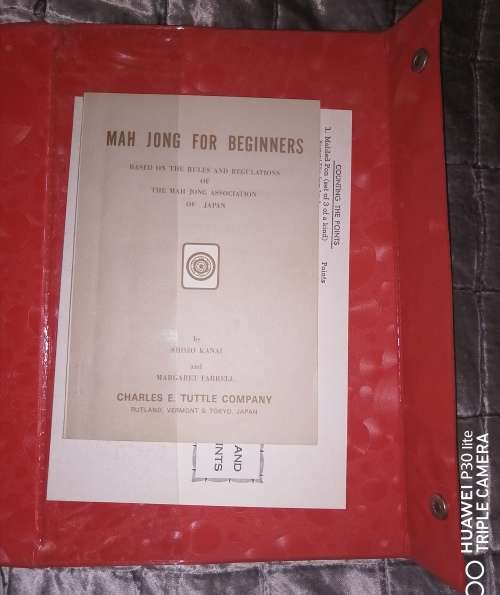 Vintage Mahjong Chinese Domino Board Game Complete With Box And In Very Good Condition