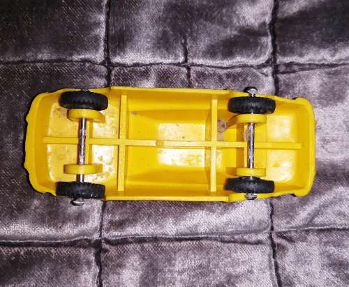 Rare Tomte - Laerdal No.32 Renault 12 TL Yellow Vinyl Rubber Model Car