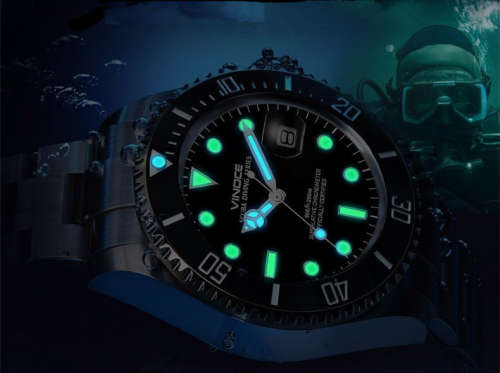 DELUX DIVER WATCH + full Vinoce Packaging + FREE SHIPPING