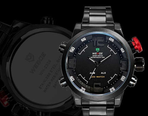 Men's MILITARY Weide watch Analog+Digital display