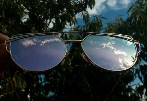 CatEye mirror lens women's Sunglasses + Gift