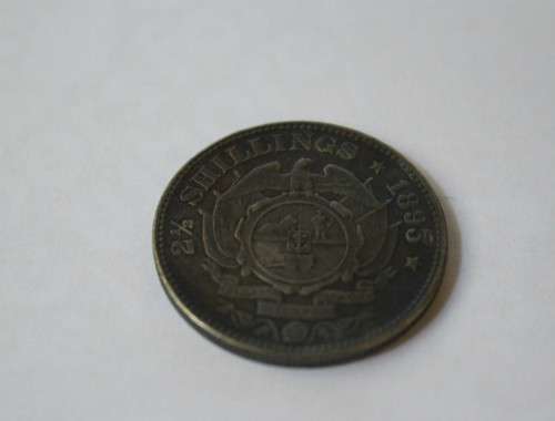 2 1/2 shillings ZAR 1895  Coin + Free Shipping