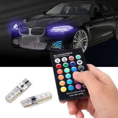 T10 COLOR CHANGING FLASH/STROBE/DIM LIGHTS + REMOTE