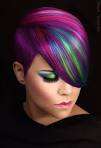 Neon hair dye