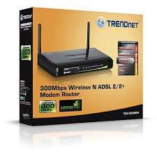 TrendNET N300 Wireless ADSL 2/2+ Modem Router