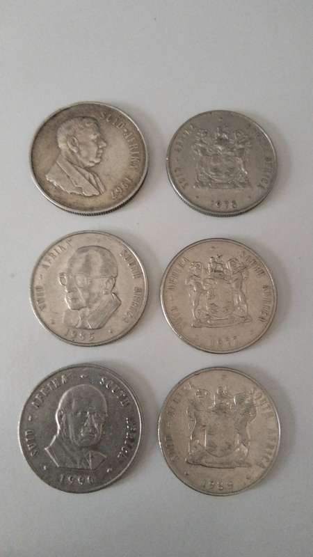 Old RSA R1 Coins
