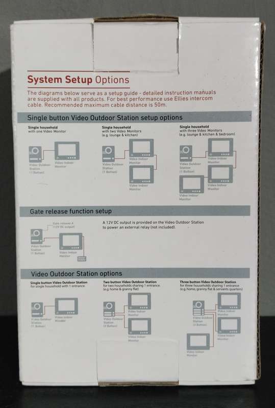 Ellies Video Outdoor Station 3-BUTTON Silver