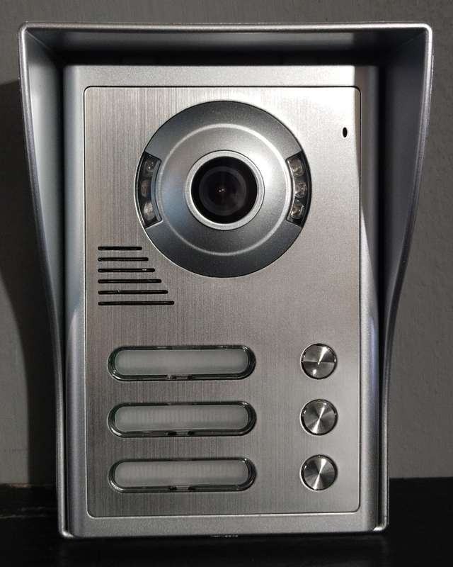 Ellies Video Outdoor Station 3-BUTTON Silver