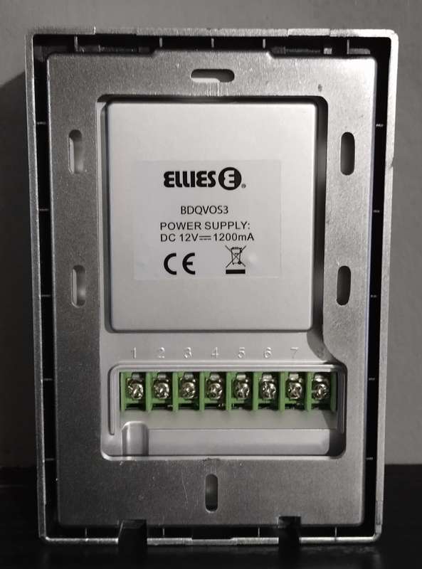Ellies Video Outdoor Station 3-BUTTON Silver