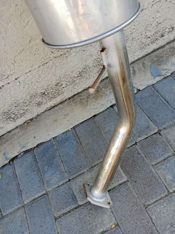Stainless steel silencer bosal (500mm length X 210mm diameter )