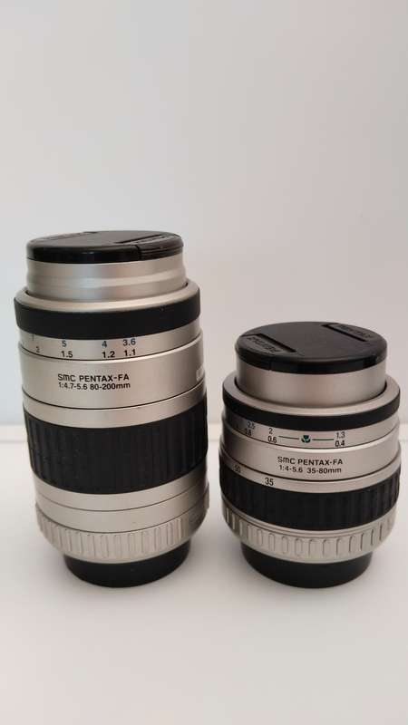 PENTAX MZ-50 With 35-80mm and 80-200mm Lenses