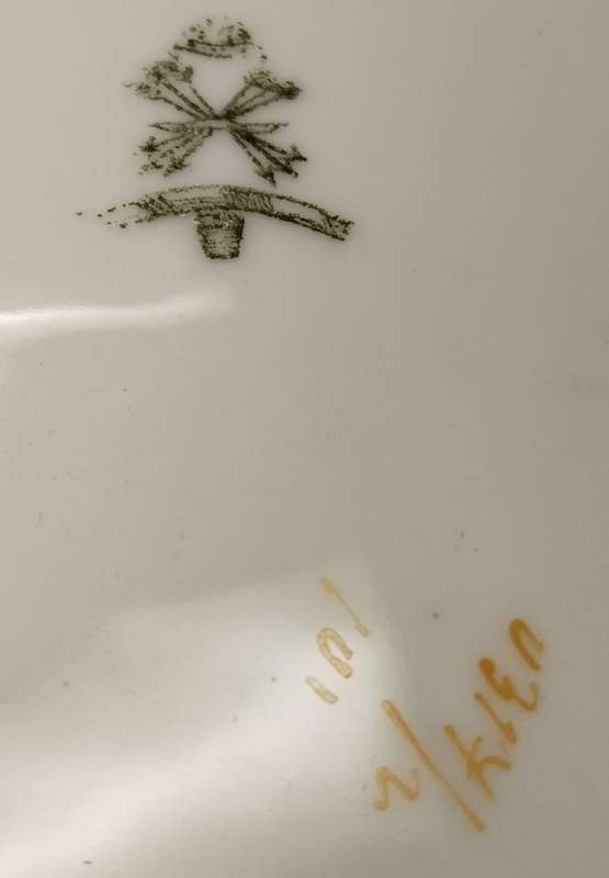 Antique German Ribbon Plate