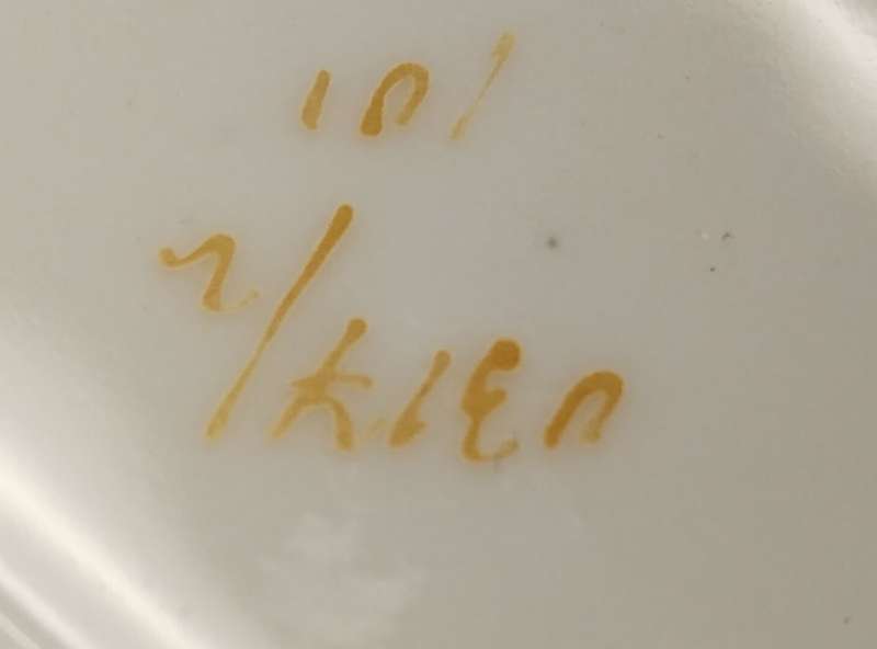 Antique German Ribbon Plate