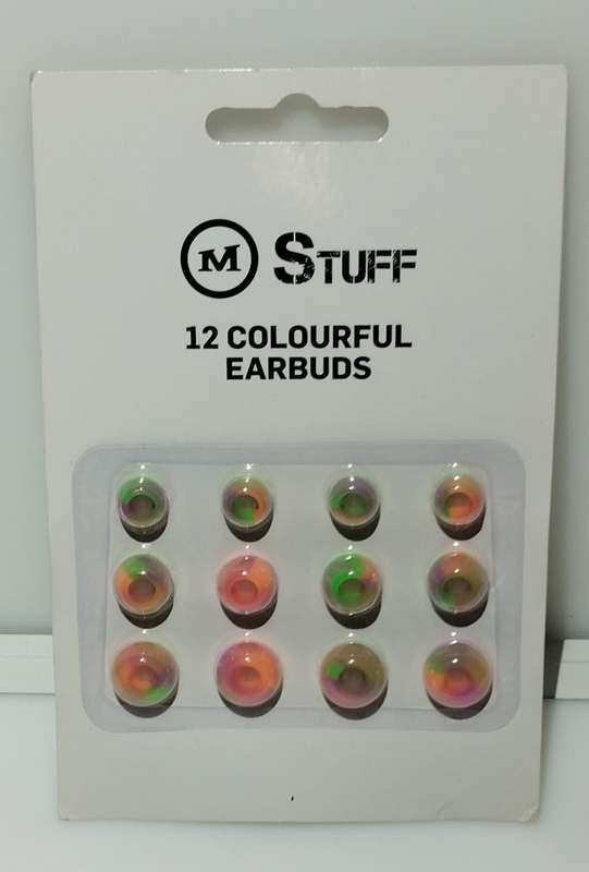 12 Colourful Silicone Earbud Tip Universal  Replacement Eartips