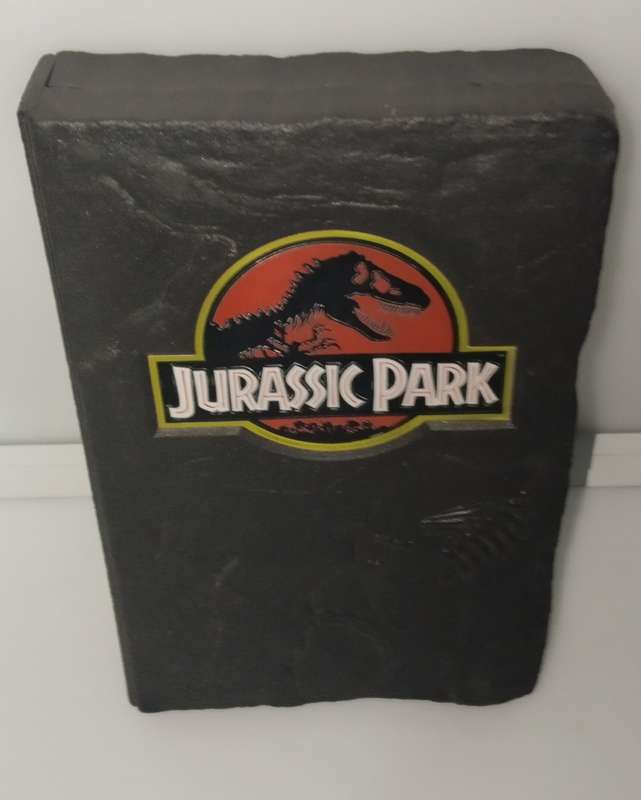 Jurassic Park VHS Video In Limited Edition Fossil-Embossed Case