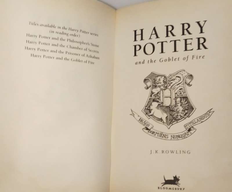 Harry Potter and the Goblet Of Fire by JK Rowling