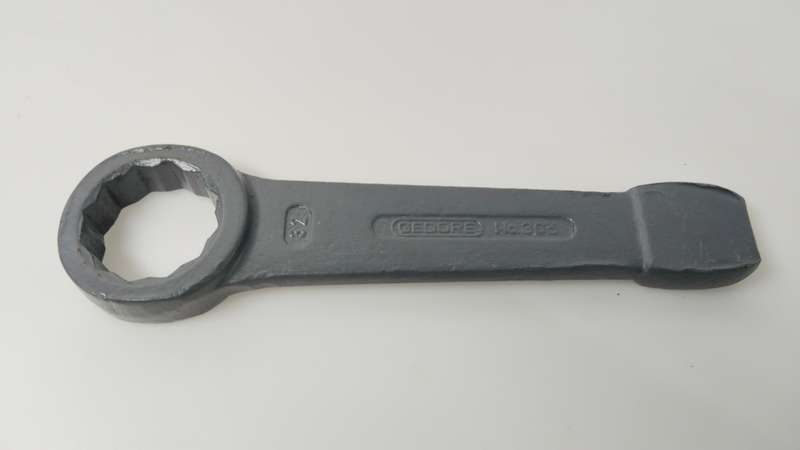 GEDORE 32mm No. 306 Slogging Ring Spanner - Heavy Duty Chrome-Vanadium Steel