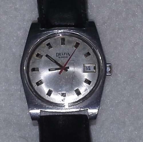 VINTAGE MECHANICAL DELFIN EDOX -  MENS  WATCH